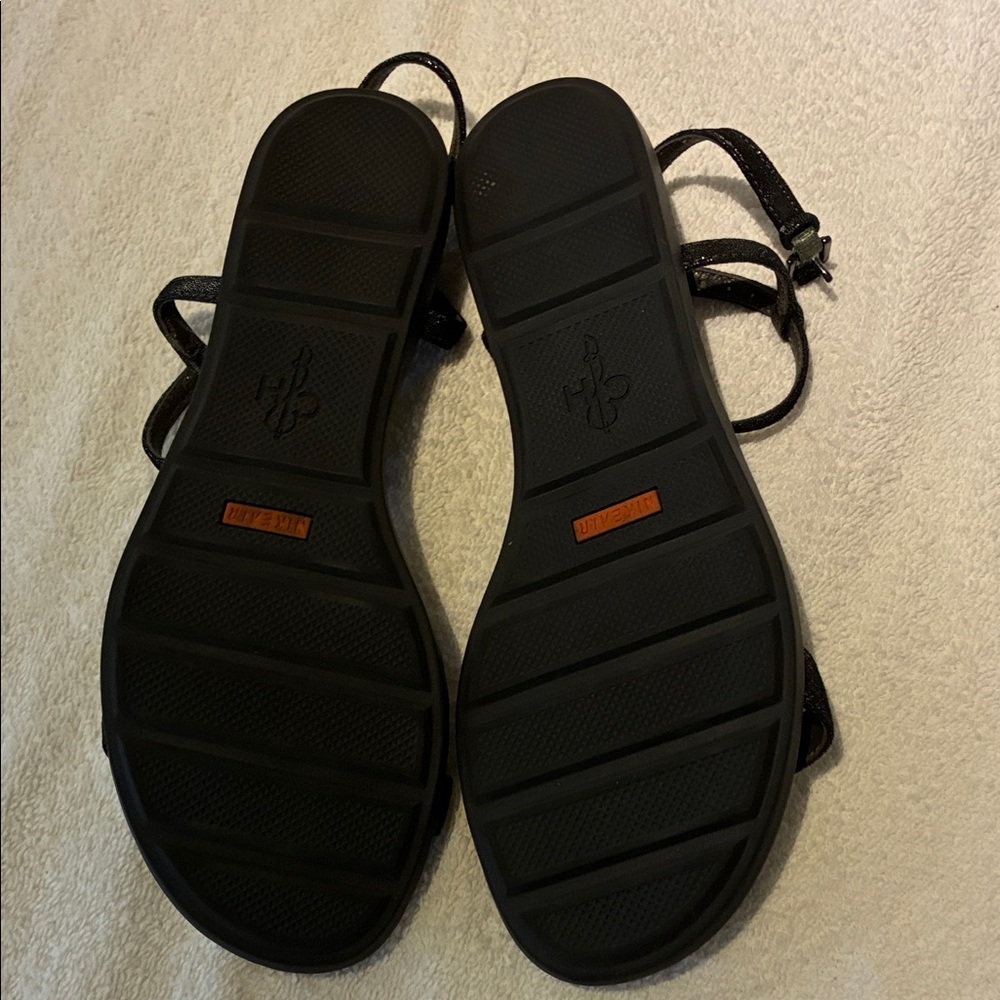 Cole Haan/Nike Air Black Beaded Sandals, Size 7 1/2 - Picture 6 of 7